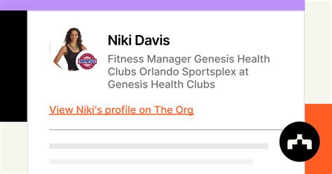 Niki Davis Fitness Manager Genesis Health Clubs Orlando Sportsplex At Niki Davis Fitness Manager Genesis Health Clubs Orlando Sportsplex At