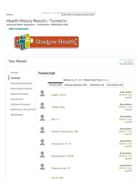 Nr 509 Shadow Health Tina Jones Foot Overview Complete Solution Guide Nr 509 Shadow Health Tina Jones Foot Overview Complete Solution Guide