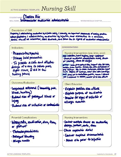 Nursing Skill Im Administration Active Learning Templates Therapeutic Nursing Skill Im Administration Active Learning Templates Therapeutic