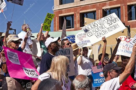 Obama Healthcare Demonstration Supporters Editorial Stock Image Image Obama Healthcare Demonstration Supporters Editorial Stock Image Image