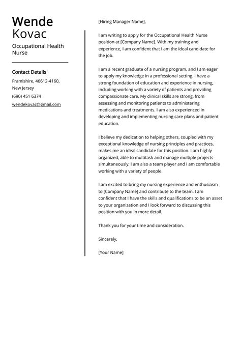 Occupational Health Nurse Cover Letter Job Description Sample Guide Occupational Health Nurse Cover Letter Job Description Sample Guide