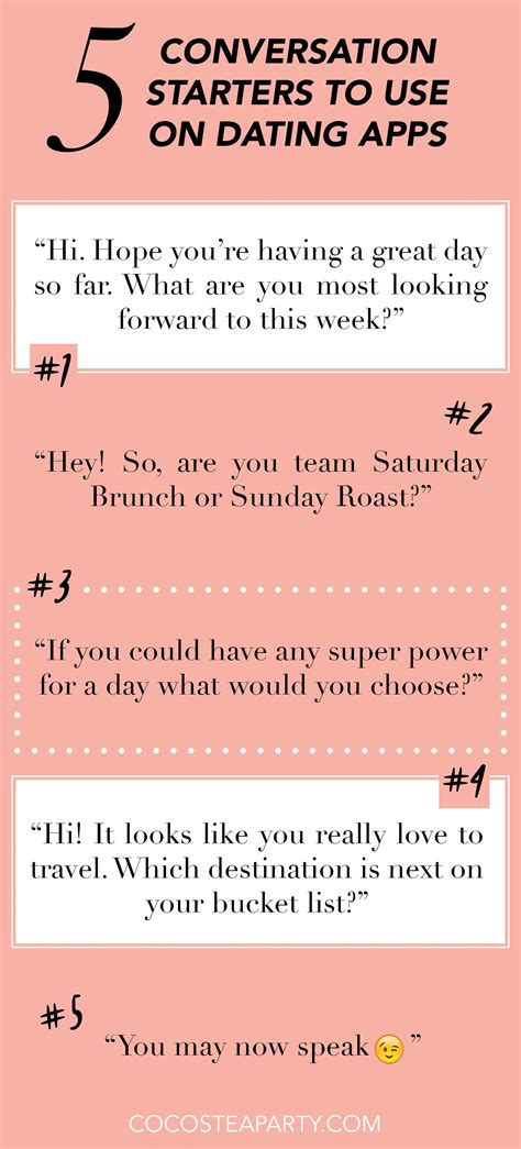 5 Online Dating Conversation Starters