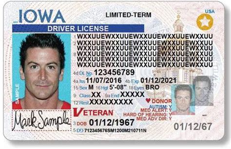 Optional Driver S License Or Id Card Designations Iowa Dot Optional Driver S License Or Id Card Designations Iowa Dot