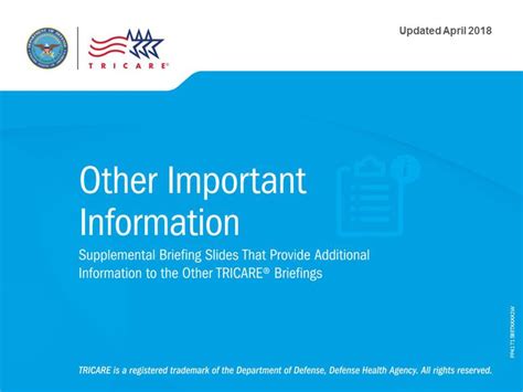 Other Important Information Supplemental Briefing Slides That Provide Other Important Information Supplemental Briefing Slides That Provide