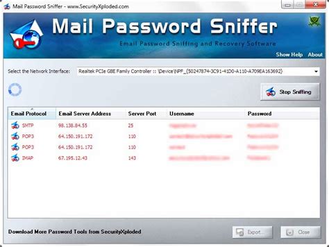 Password Sniffer Console Password Sniffing Tool To Capture Email Web Password Sniffer Console Password Sniffing Tool To Capture Email Web