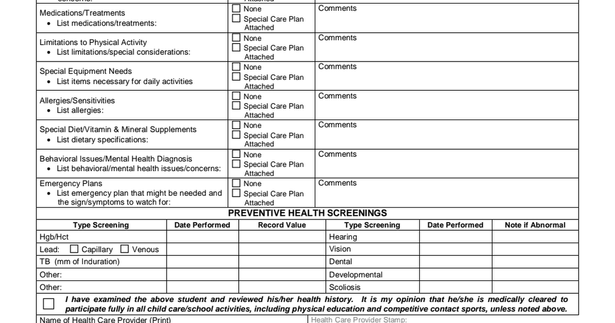 Patient Health Record Pdf Red Flag