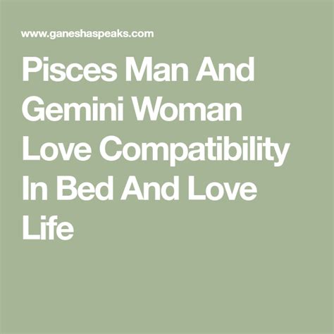 Pisces Man And Gemini Woman Love Compatibility Gemini Woman Gemini