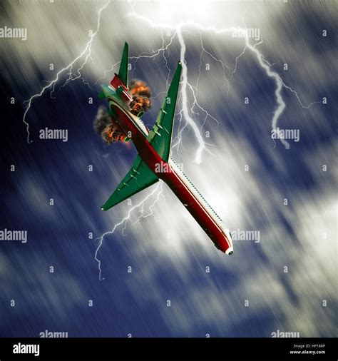 Plane Falling From Sky