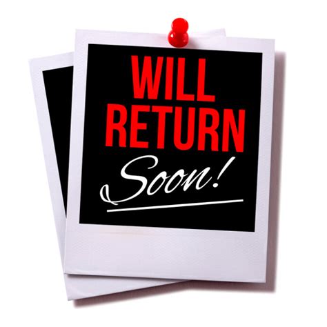Plantilla De Will Return Soon Sign Postermywall Plantilla De Will Return Soon Sign Postermywall