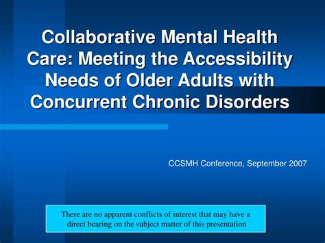 Ppt Collaborative Mental Health Care Meeting The Accessibility Needs Ppt Collaborative Mental Health Care Meeting The Accessibility Needs