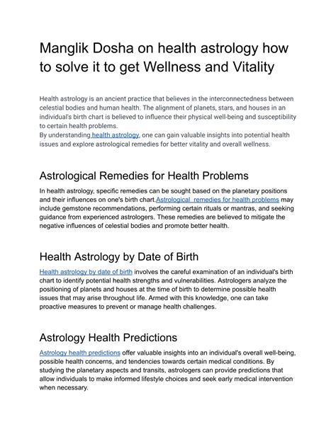 Ppt Manglik Dosha On Health Astrology How To Solve It To Get Wellness Ppt Manglik Dosha On Health Astrology How To Solve It To Get Wellness