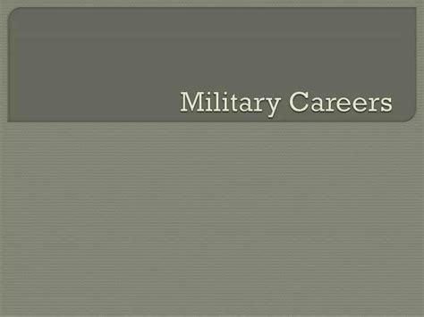 Ppt Military Careers Powerpoint Presentation Free Download Id 5481810 Ppt Military Careers Powerpoint Presentation Free Download Id 5481810