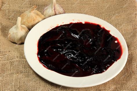 Premium Photo Raw Pig S Blood On A Plate Ingredients For Blood Premium Photo Raw Pig S Blood On A Plate Ingredients For Blood