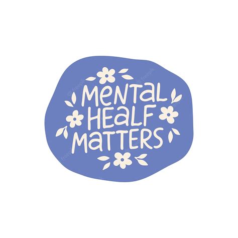 Premium Vector Mental Health Matters Vector Sticker Premium Vector Mental Health Matters Vector Sticker