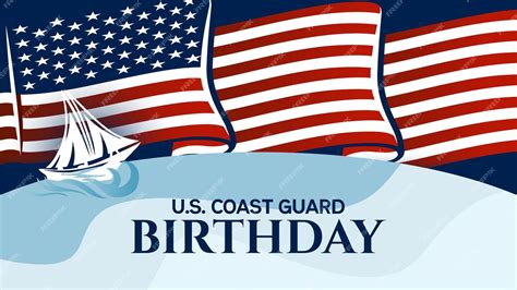 Premium Vector Us Coast Guard Birthday Background Design Vector Premium Vector Us Coast Guard Birthday Background Design Vector