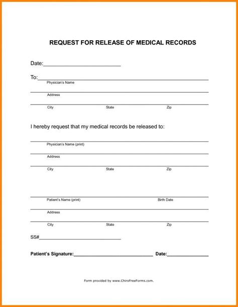 Printable Medical Records Forms Printable Form 2024 Printable Medical Records Forms Printable Form 2024