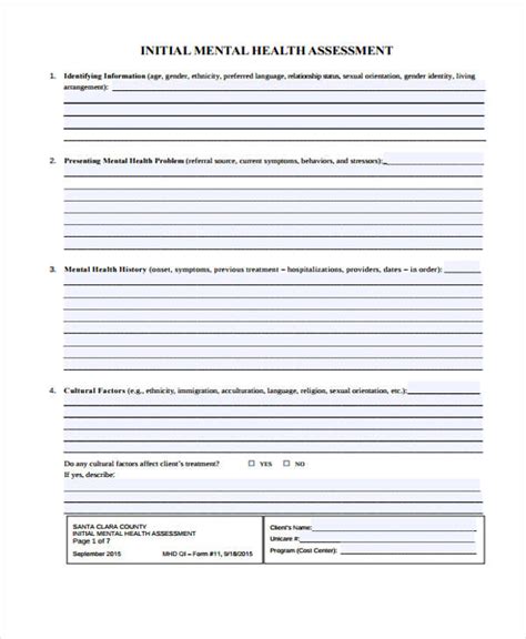 Printable Mental Health Assessment Form Pdf Printable Forms Free Online Printable Mental Health Assessment Form Pdf Printable Forms Free Online