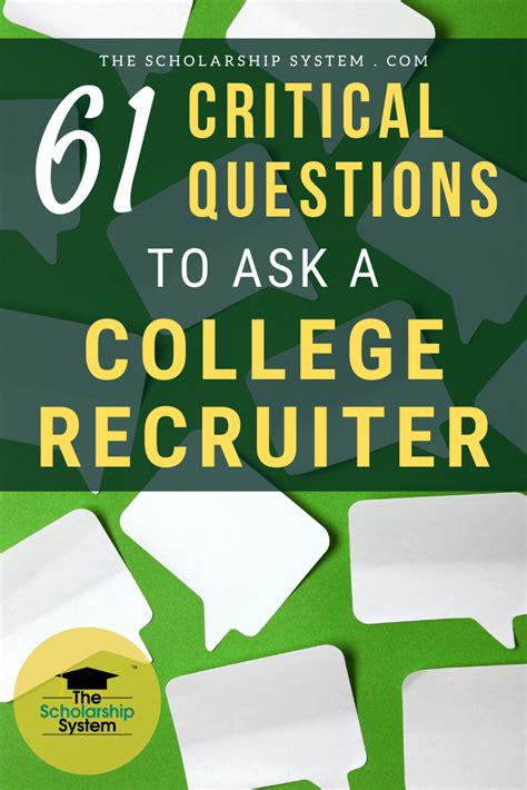 Questions To Ask College Recruiters