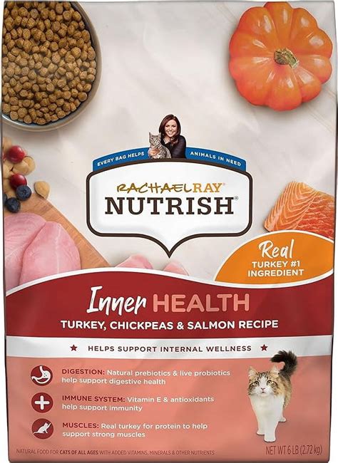 Rachael Ray Nutrish Inner Health Natural Dry Cat Food Turkey With Rachael Ray Nutrish Inner Health Natural Dry Cat Food Turkey With