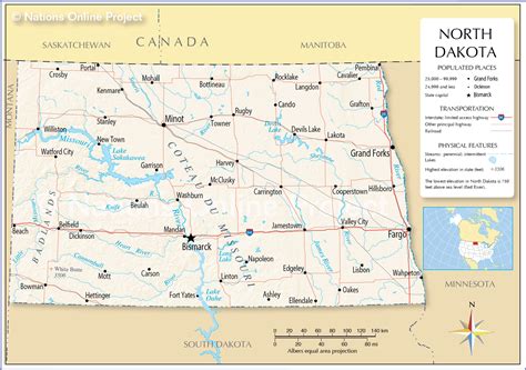 Reference Maps Of North Dakota Usa Nations Online Project Reference Maps Of North Dakota Usa Nations Online Project