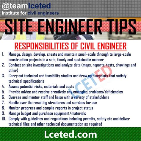 Roles And Responsibilities Of A Civil Site Engineer Civil Engineering Roles And Responsibilities Of A Civil Site Engineer Civil Engineering