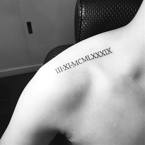 Roman Numeral Tattoo
