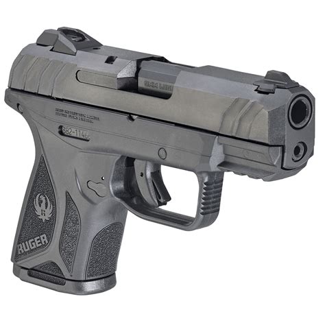 Ruger Security 9 Compact With Black Hogue Grip 9Mm Pistol 10 1 Rounds Ruger Security 9 Compact With Black Hogue Grip 9Mm Pistol 10 1 Rounds