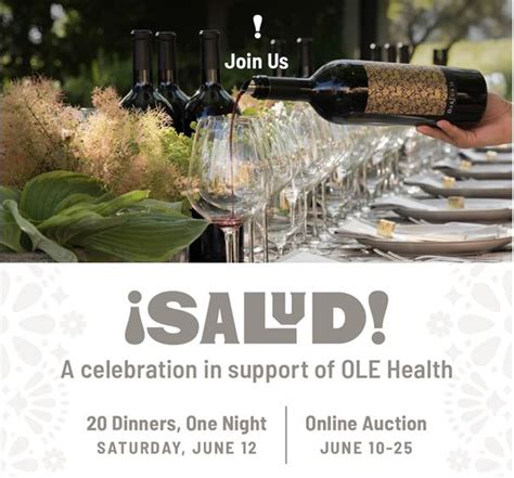 Salud Napa Valley Charity Event June 12 News Ole Health Salud Napa Valley Charity Event June 12 News Ole Health