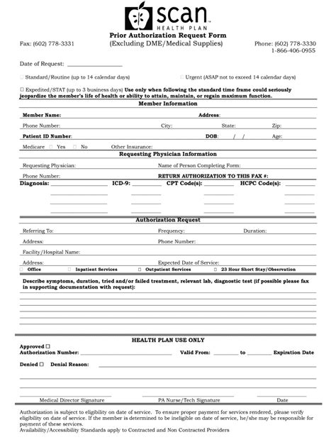 Scan Prior Authorization Form Fill Out Printable Pdf Forms Online Scan Prior Authorization Form Fill Out Printable Pdf Forms Online
