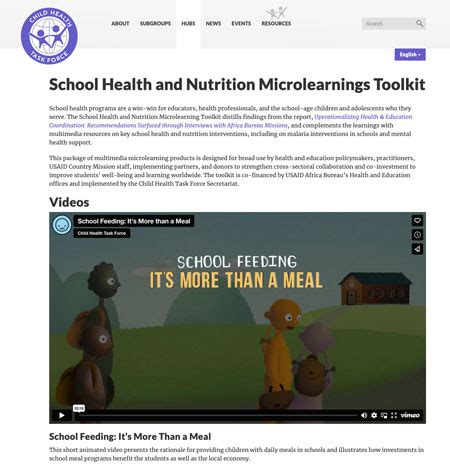 School Health And Nutrition Microlearnings Toolkit Child Health Task School Health And Nutrition Microlearnings Toolkit Child Health Task