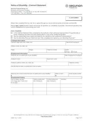Securian Claim Process