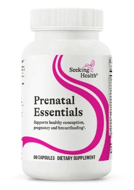 Seeking Health Prenatal Essentials 60 Capsules Low Price Check