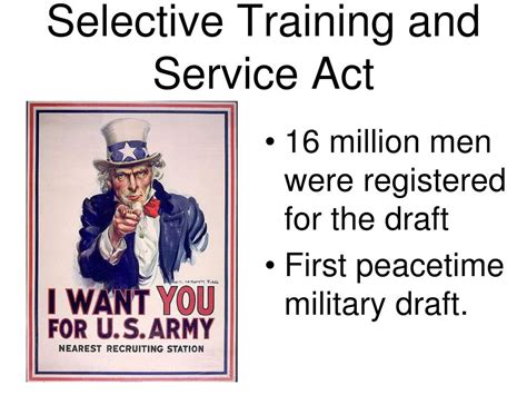 Selective Training And Service Act Selective Training And Service Act