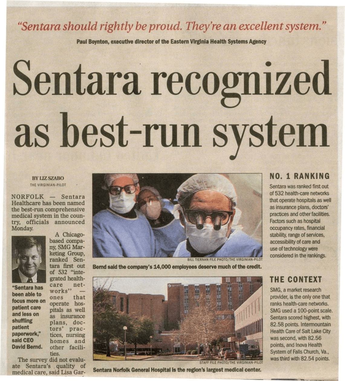 Sentara Healthcare On Linkedin Sentara Healthcare Has Been Named One Sentara Healthcare On Linkedin Sentara Healthcare Has Been Named One