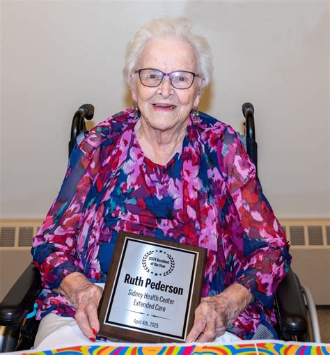 Sidney Health Center Extended Care Names Ruth Brosten Pederson Resident Sidney Health Center Extended Care Names Ruth Brosten Pederson Resident