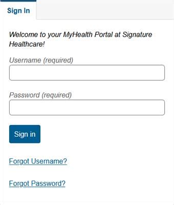 Signature Healthcare Portal