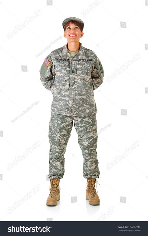 Soldier Female Standing At Ease Stock Photo 177220946 Shutterstock Soldier Female Standing At Ease Stock Photo 177220946 Shutterstock