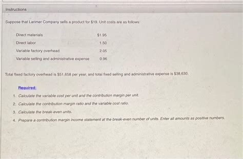 Solved Instructions Suppose That Larimer Company Sells A Chegg Com Solved Instructions Suppose That Larimer Company Sells A Chegg Com