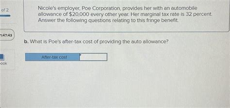 Solved Nicole S Employer Poe Corporation Provides Her With Chegg Com Solved Nicole S Employer Poe Corporation Provides Her With Chegg Com