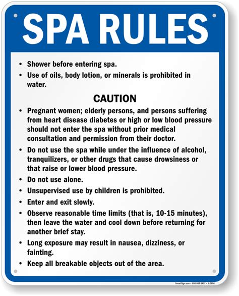 Spa Rules To Follow