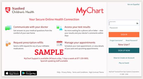Stanford Children's Health My Chart