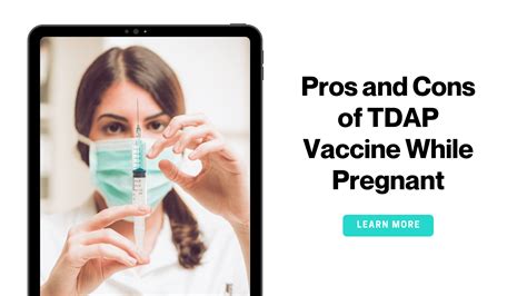 TDAP Vaccine Pros Cons