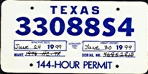 Texas 144 Hour Permit Temporary Permit For Out Of State Vehicles Texas 144 Hour Permit Temporary Permit For Out Of State Vehicles