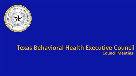Texas Behavioral Health Executive Council