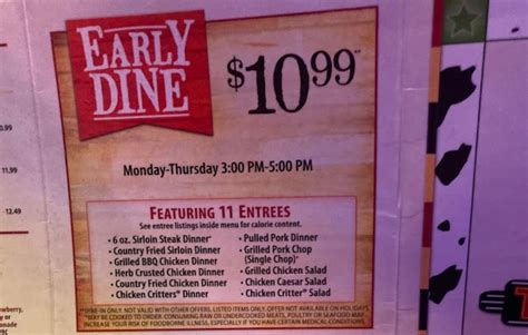 Texas Roadhouse Early Dine Hours Texas Roadhouse Menu Texas Roadhouse Early Dine Hours Texas Roadhouse Menu