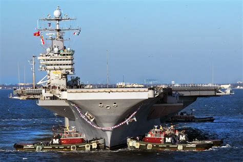 The Aircraft Carrier Uss Harry S Truman Returns To Naval Station The Aircraft Carrier Uss Harry S Truman Returns To Naval Station