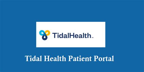 Tidal Health Patient Portal