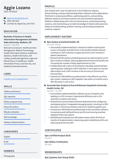 Top 18 Epic Analyst Resume Objective Examples Resumecat Top 18 Epic Analyst Resume Objective Examples Resumecat