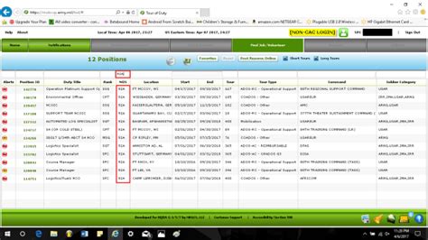 Tour Of Duty Website Army