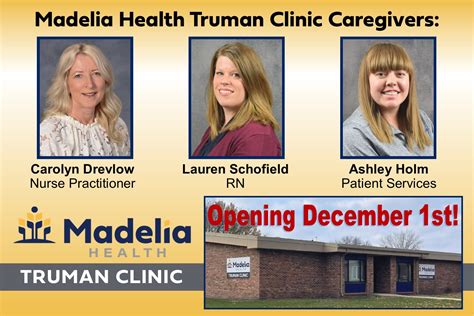 Truman Clinic Opening December 1St Madelia Health Truman Clinic Opening December 1St Madelia Health